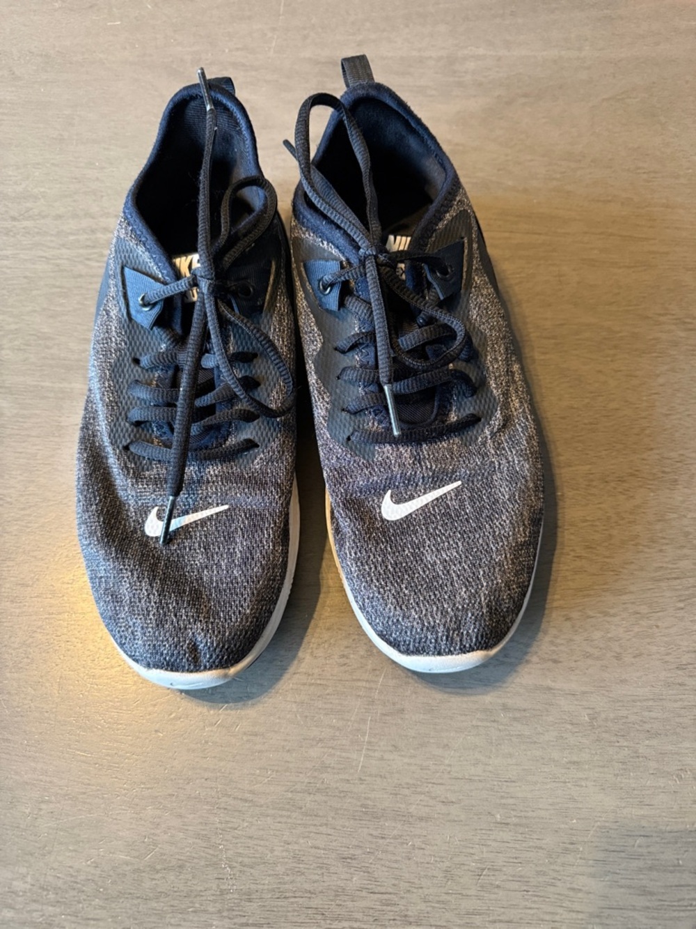 Nike Black and White Knit Running Sneakers - Picture 3 of 5